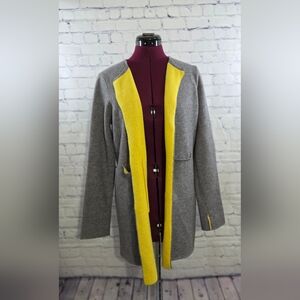 Anthropolgy Olivers Gray and Yellow Women's Cardigan
